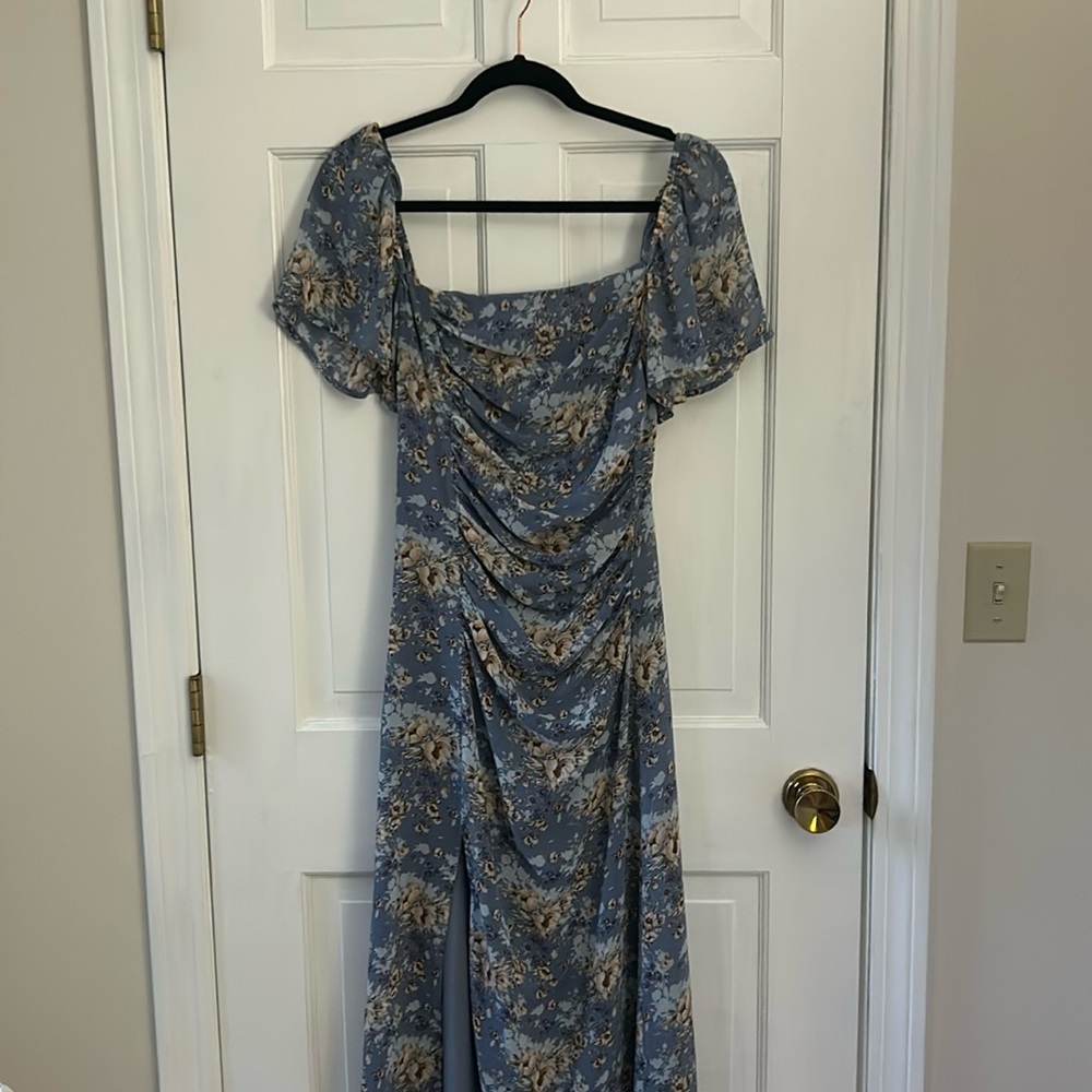 Astr the Label Blue Floral Dress